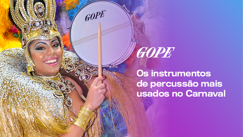 Os instrumentos de percussão mais usados no Carnaval
